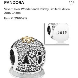 Pandora snow globe charm